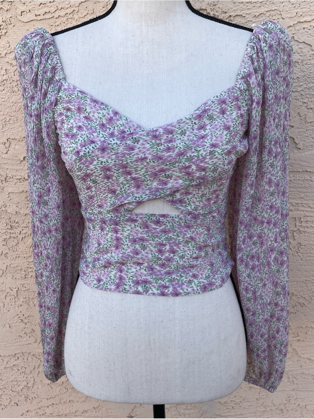 Astr Label crop top cottagecore coquette feminine dainty ditsy floral fairy am